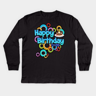 Happy Birthday To Me Kids Long Sleeve T-Shirt